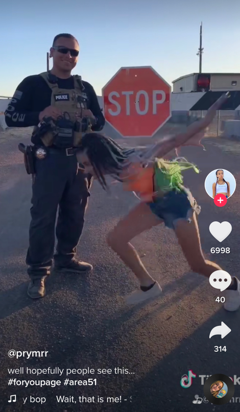 Prymrr did the Naruto run at the Area 51 gate.